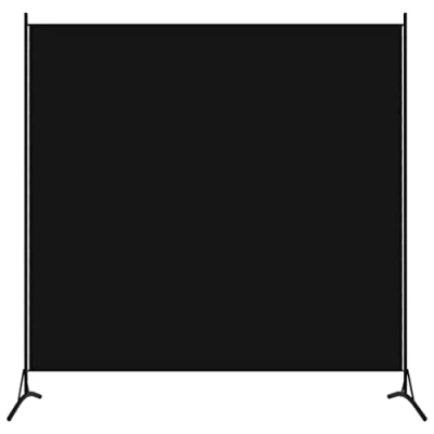Afbeelding van vidaXL Zwart tussenschot 175x180 cm stof