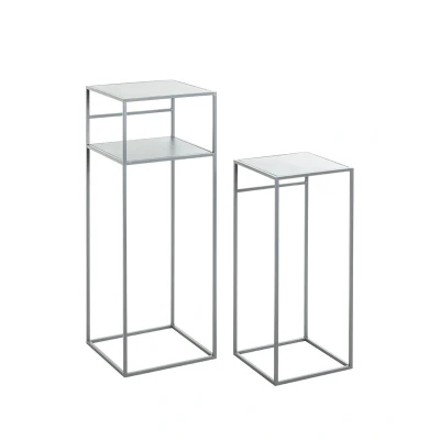 Afbeelding van Jonckheere Collectie Zuil Brisbane grijs metaal set/2
