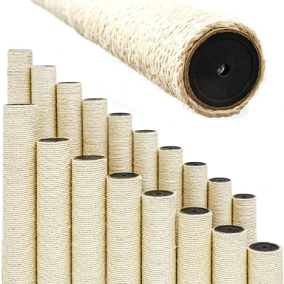 Afbeelding van Ø 7,4 cm: 25cm Sisal Stam voor Katten Krabpaal M8 Sisalpaal Kattenboom