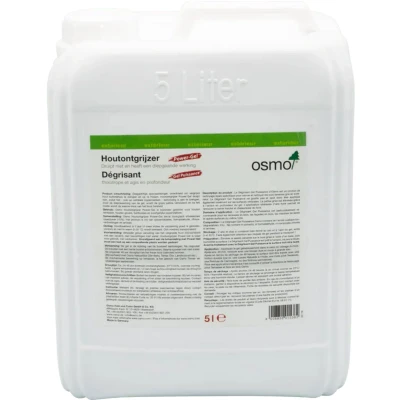 Afbeelding van Osmo Power Gel Houtontgrijzer 5 Liter Ontgrijzer Douglas hout &amp; Hardhout voor al het Buitenhout Teak Reiniger