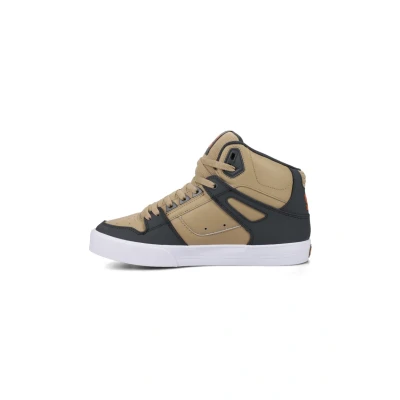 Afbeelding van DC Shoes Court Graffik M Shoe XKKK, lage sneakers voor heren, Roze Grijs Tan Oranje, 40.5 EU