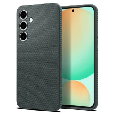 Afbeelding van Spigen Liquid Air Hoesje Geschikt voor Samsung Galaxy S24 FE Back Cover Flexibel TPU Groen