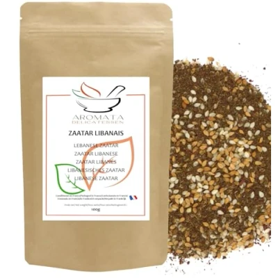 Afbeelding van AROMATA Zaatar/Za&#039;atar Libanese keuken, 100% natuurlijk, 100 g, Zaatar kruidenmix