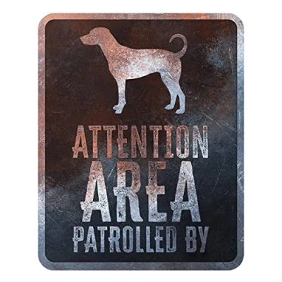 Afbeelding van D&amp;d Home Waakbord Hond Waarschuwingsbord Dobermann Engels 25x20x0,3cm Meerkleurig 1st