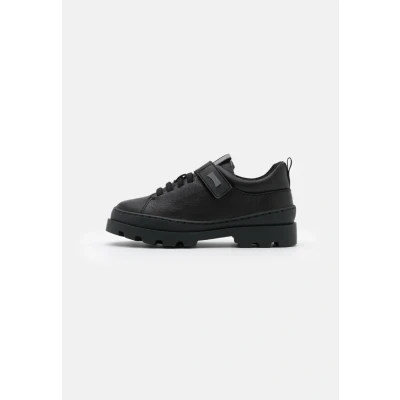 Afbeelding van Camper Brutus KIDS Klittenbandschoenen voor kinderen, Maat: 30, Black Leer