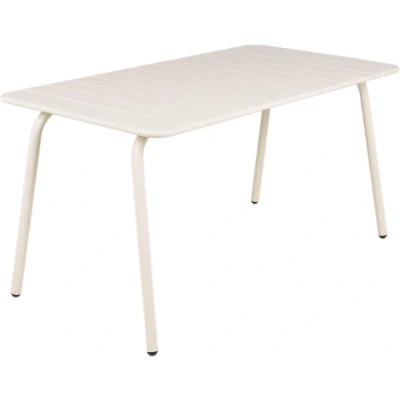 Afbeelding van MaximaVida metalen tuintafel Max 150 x 80 cm ivoor