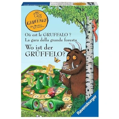 Afbeelding van Ravensburger Kinderspiele 20833 Wo ist der Grüffelo? Brettspiel für 2 4 Grüffelo Fans ab Jahren