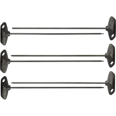 Afbeelding van SW Stahl 32500L T greep schroevendraaierset met TX profiel I T10 T15 T20 T25 T27 T30 mm Extra lang Gereedschapsset 6 delig
