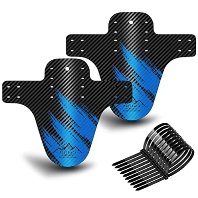 Afbeelding van NICEDACK Spatborden voor mountainbike, spatbescherming, en achter, compatibel met fietsaccessoires, MTB, Mud Guard Fit 20, 26, 27, 27,5 inch, 29 inch Fat Bike (Blauw)