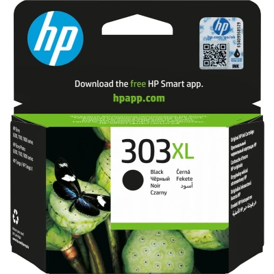 Afbeelding van HP inktcartridge 303XL, 600 paginas, OEM T6N04AE, zwart