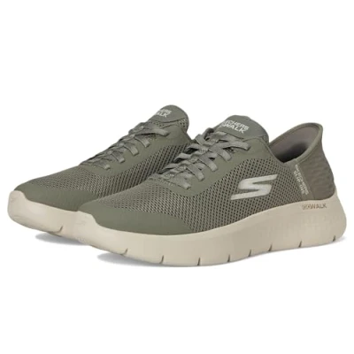 Afbeelding van Skechers Go Walk Flex Grand Entry Sneakers voor dames, Olijfgroen, 39.5 EU