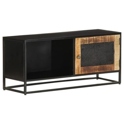 Afbeelding van Tv meubel 90x30x40 cm ruw mangohout
