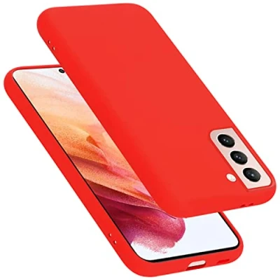 Afbeelding van Cadorabo Hoesje geschikt voor Samsung Galaxy S22 in LIQUID ROOD Beschermhoes gemaakt van flexibel TPU silicone Case Cover