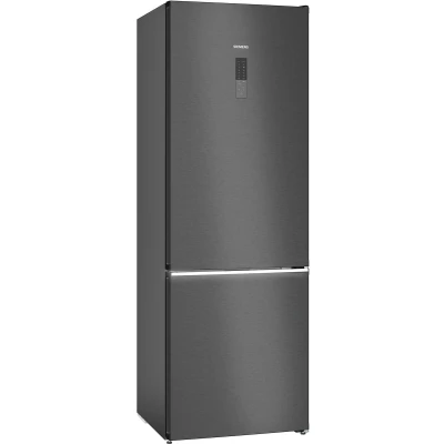 Afbeelding van Siemens Kg49naxcf Koelkast Iq500 Combi bottom Stijlvolle Zwarte Inox 313 L Koelruimte