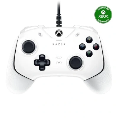 Image de Razer Wolverine V2 Manette de jeu filaire pour Xbox Series XS, One, PC : Boutons avant reprogrammables tactiles et D Pad Interrupteurs d&#039;arrêt déclenchement Blanc