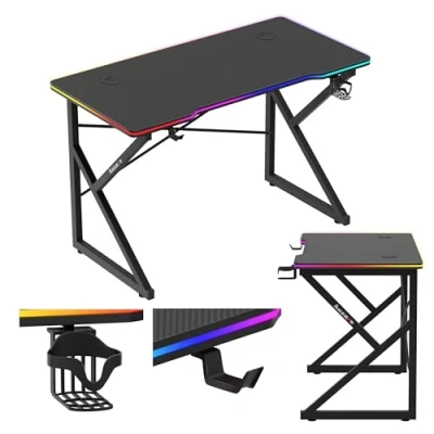Afbeelding van Biurko HUZARO Hero 1.7 RGB Czarny