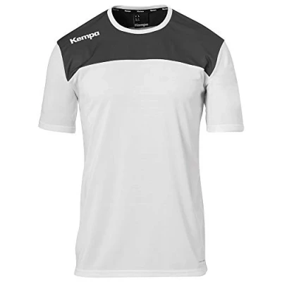 Afbeelding van Kempa Emotion 2.0 Shirt Korte Mouw Wit Antraciet Maat 3XL