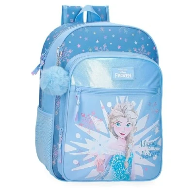 Afbeelding van Joumma Disney de ijskoningin Schoolrugzak voor trolley, Blauw, 30 x 38 12 cm, polyester, 13,68 l, schoolrugzak, geschikt aanpasbaar aan trolley