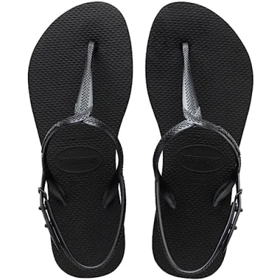 Image de Havaianas Twist, Tongs Femme, Noir, 41/42 EU