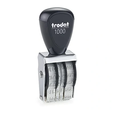 Afbeelding van Trodat 1000 Classic Datum, afgekort Spaanse maand, gemarkeerd ca. 3 x 19 mm