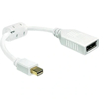 Afbeelding van Delock 0403315 DisplayPort Adapter [1x Mini stekker 1x bus] Wit Met Ferrietkern