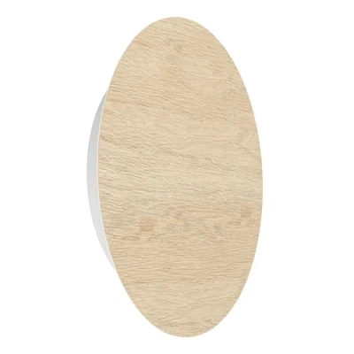Afbeelding van EGLO Alamilo led wandlamp, woonkamerlamp met indirecte verlichting, binnenverlichting voor woonkamer, slaapkamer en hal, natuurlijk hout metaal, wit, warm wit