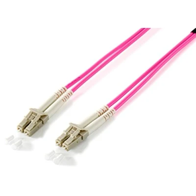 Afbeelding van equip Glasvezel patchkabel LC &gt;LC multimode duplex OM4 vio (0.50 m), Netwerkkabel