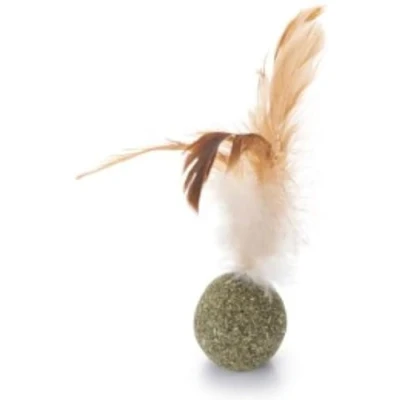 Afbeelding van *** 2x Oennie`s Kattenkruid Speeltje Balletje Met Veer Speelgoed voor Katten van Heble®