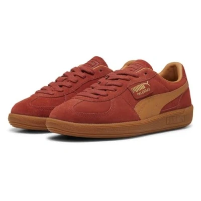 Afbeelding van PUMA Palermo Baskets unisexes, 24 Automne Hiver Couleur Mars Rouge Caramel Latte Chewing gum 24, 23.5 cm