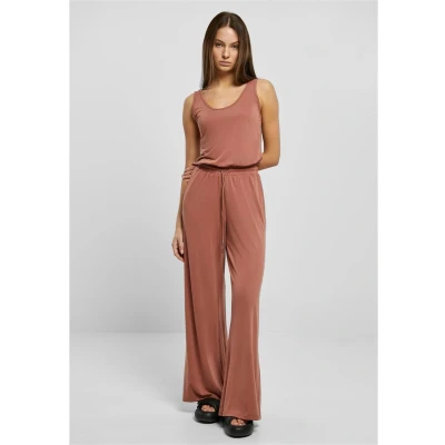 Afbeelding van Urban Classics Sleevless Jumpsuit, Dames, Maat: 3XL, Terracotta