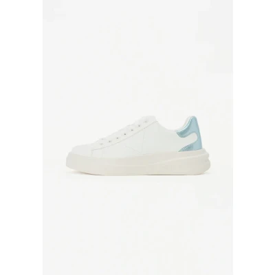 Afbeelding van Guess Elbina Sneakers laag, Dames, Maat: 39, White/blue Hoogwaardig imitatieleer