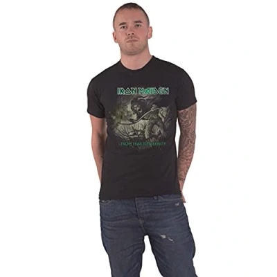 Afbeelding van Iron Maiden From Fear To Eternity Distressed Heren T shirt XL Zwart