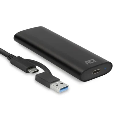 Afbeelding van ACT AC1615 USB C M.2 NVMe / PCIe SSD Behuizing 10Gbps Schroefloos Aluminium UASP