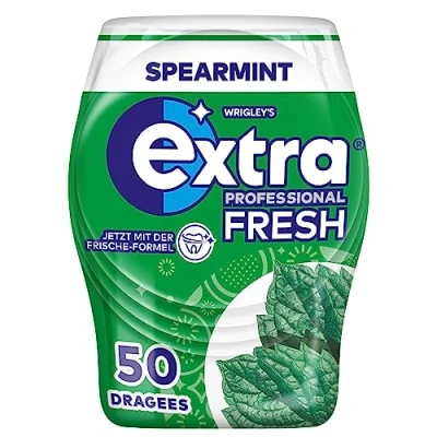 Afbeelding van Extra Doos met 50 groene muntdragees, suikervrije kauwgom voor een frisse adem