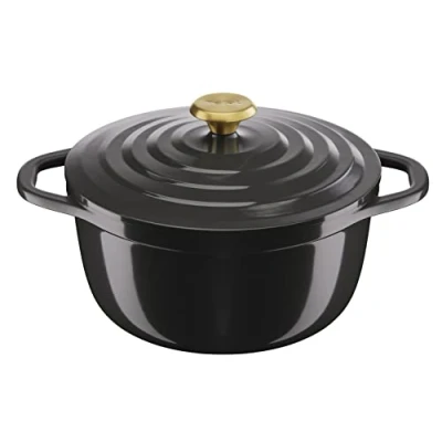 Afbeelding van Tefal Air Braadpan 24 cm, inhoud 4,7 l, licht gegoten aluminium, veilige keramische coating, condensatiedeksel, oven en inductie compatibel, grijs E2554604