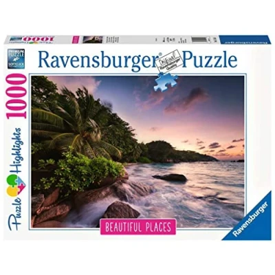 Afbeelding van Ravensburger Puzzle 15156 Praslin Seychellen puzzel 1000 stukjes voor volwassenen en kinderen vanaf 14 jaar met landschapsmotief