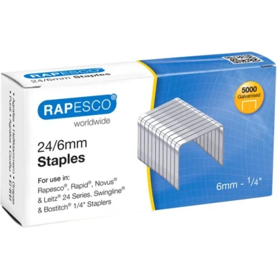 Afbeelding van Rapesco 24/6mm (22/6) Verzinkt Nieten (doos 5000)