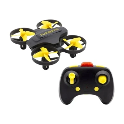 Afbeelding van FLYBOTIC Tech drone op afstand bestuurbare infrarood geel 8 cm