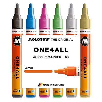 Afbeelding van Molotow ONE4ALL™ 4mm 227HS Marker Metallic Set