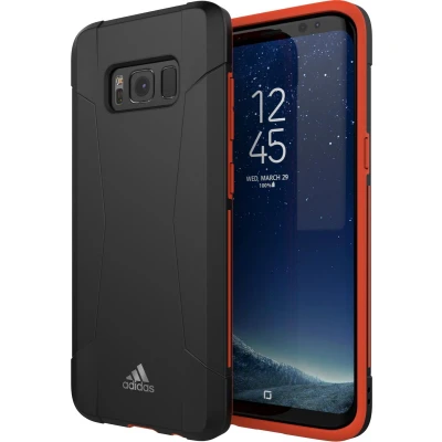 Afbeelding van Samsung Galaxy S8 Hoesje adidas Sports Performance Solo Serie Hard Kunststof Backcover Zwart Geschikt Voor