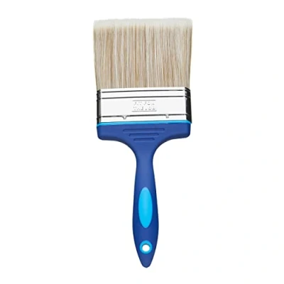 Afbeelding van Fit For The Job 100 mm DIY schilderkwast voor een gladde afwerking met emulsie, glanzende en gesatineerde kleuren op muren, plafonds, meubels, hout metaal