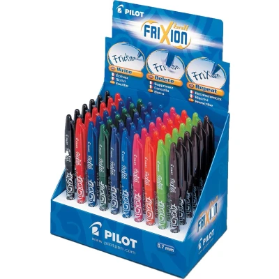 Afbeelding van Rollerpen PILOT Frixion BL FR7 0.35mm assorti display 60 stuks
