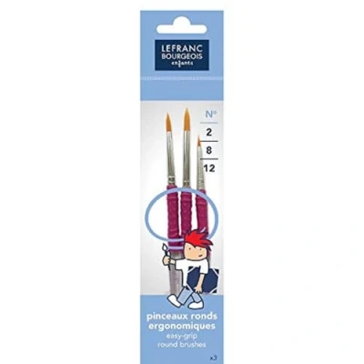 Afbeelding van Lefranc Bourgeois Ergonomische kwast met synthetische grip, 3 maten: 2/8/12