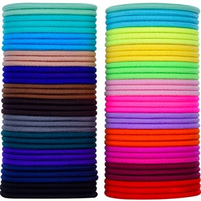 Afbeelding van Haarelastiekjes, 3 mm, meerkleurig, 69 stuks
