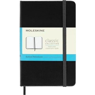 Afbeelding van Notitieboek Moleskine pocket 90x140mm dots hard cover zwart