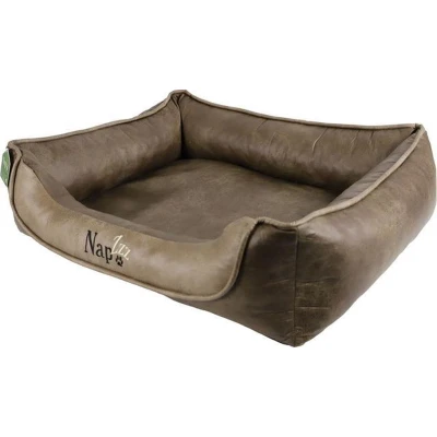 Afbeelding van Nap&#039;zzz divan leatherlook duo donkerbruin/bruin 90x70 cm Gebr. de Boon