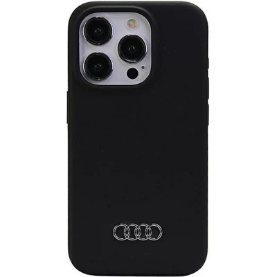 Afbeelding van Audi Silicone Back Case Geschikt voor Apple iPhone 15 Pro (6.1&quot;) Zwart