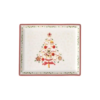 Afbeelding van Villeroy &amp; Boch Winter Bakery Delight Gebakschaal rechthoekig, klein 27x22,5cm