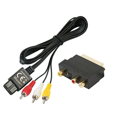 Afbeelding van AMATHINGS AV kabel en Scart adapter IN/Out + S Video/S VHS voor Nintendo Gamecube, SNES, N64, GC, NGC