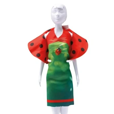 Afbeelding van Making Couture Outfit kit Dolly Ladybug Dress YourDoll PN 0164623